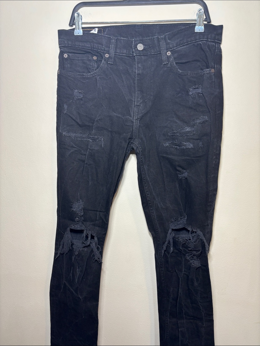 Levi's Women's Ripped Black Jeans